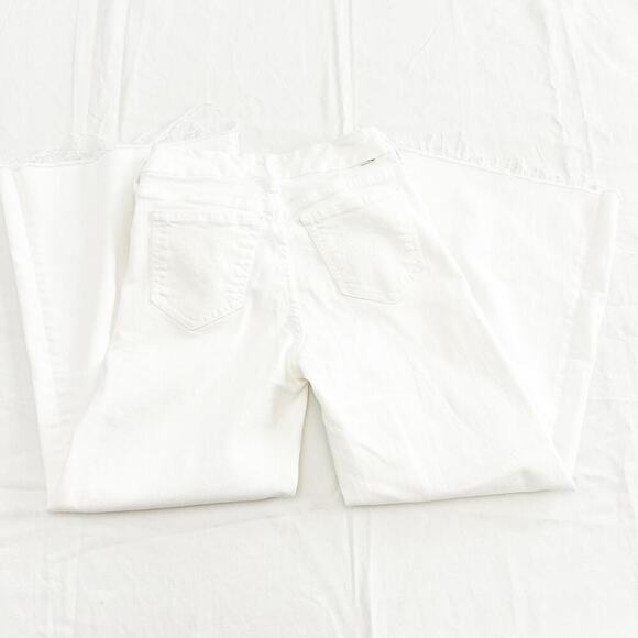 Mother Lil' Mother Lil' Roller Fray Fairest of Them All White Denim Jean Size 25 - Picture 4 of 9
